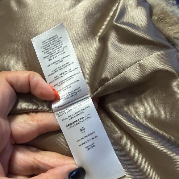 MICHAEL KORS AUTHENTIC RABBIT FUR VEST COZY LUXURY FALL WINTER SIZE S VGUC - Picture 9 of 9